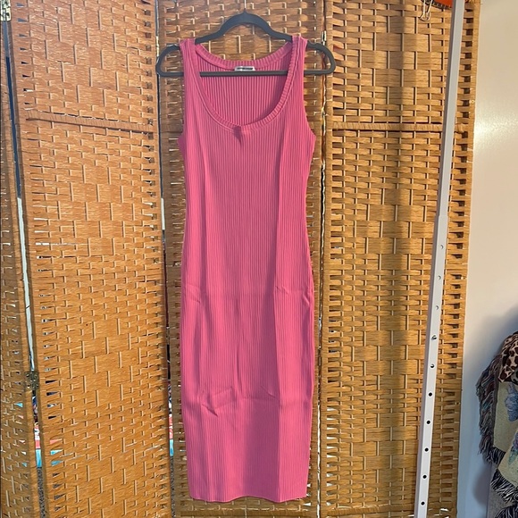 Cotton Citizen Vibrant Pink Maxi Dress - Picture 1 of 3